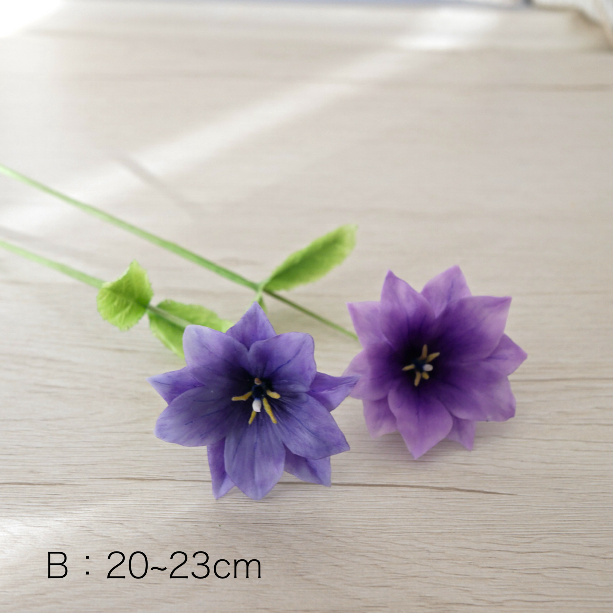 枯れない 八重桔梗 クレイフラワー NO.K10-2VAB