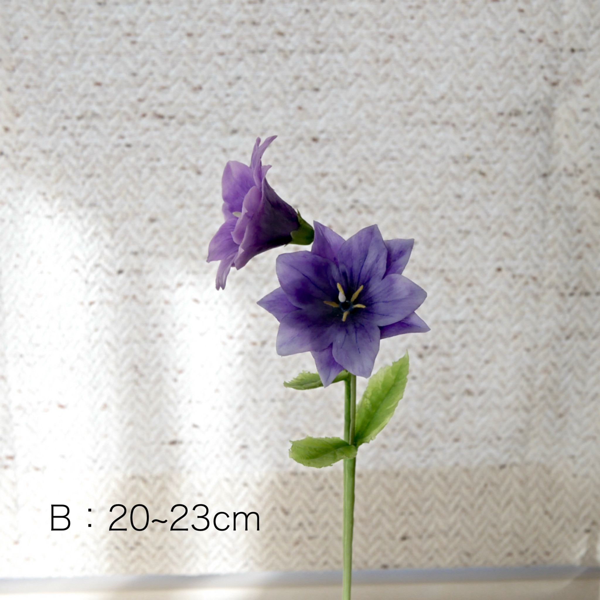 枯れない 八重桔梗 クレイフラワー NO.K10-2VAB