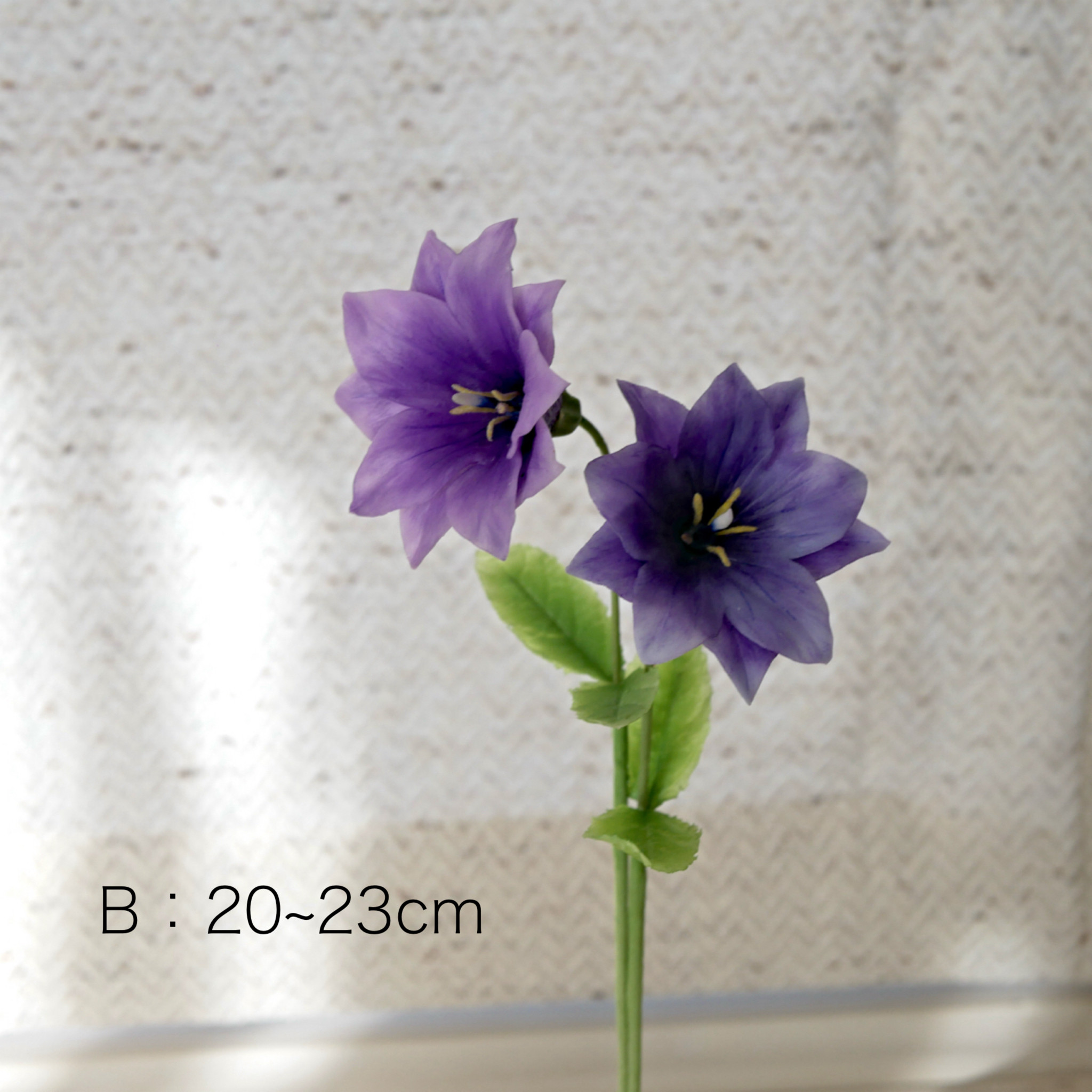 枯れない 八重桔梗 クレイフラワー NO.K10-2VAB