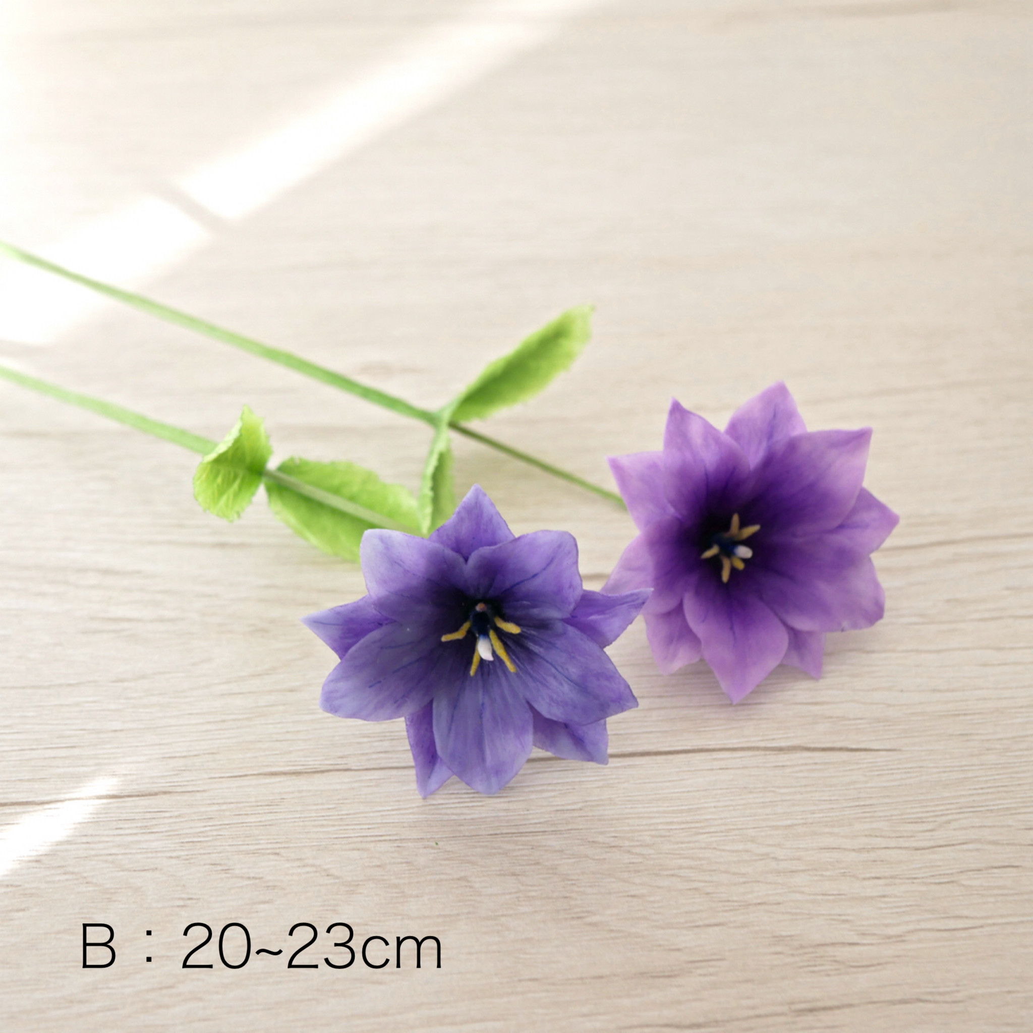 枯れない 八重桔梗 クレイフラワー NO.K10-2VAB