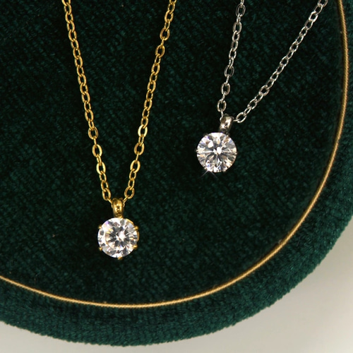 158N【輝き】CZ一粒ダイヤネックレス S925 高級感 誕生日 ギフト ダイヤモンド ネックレス 1カラット 1.0ct 鑑定書付き 一粒 プラチナ