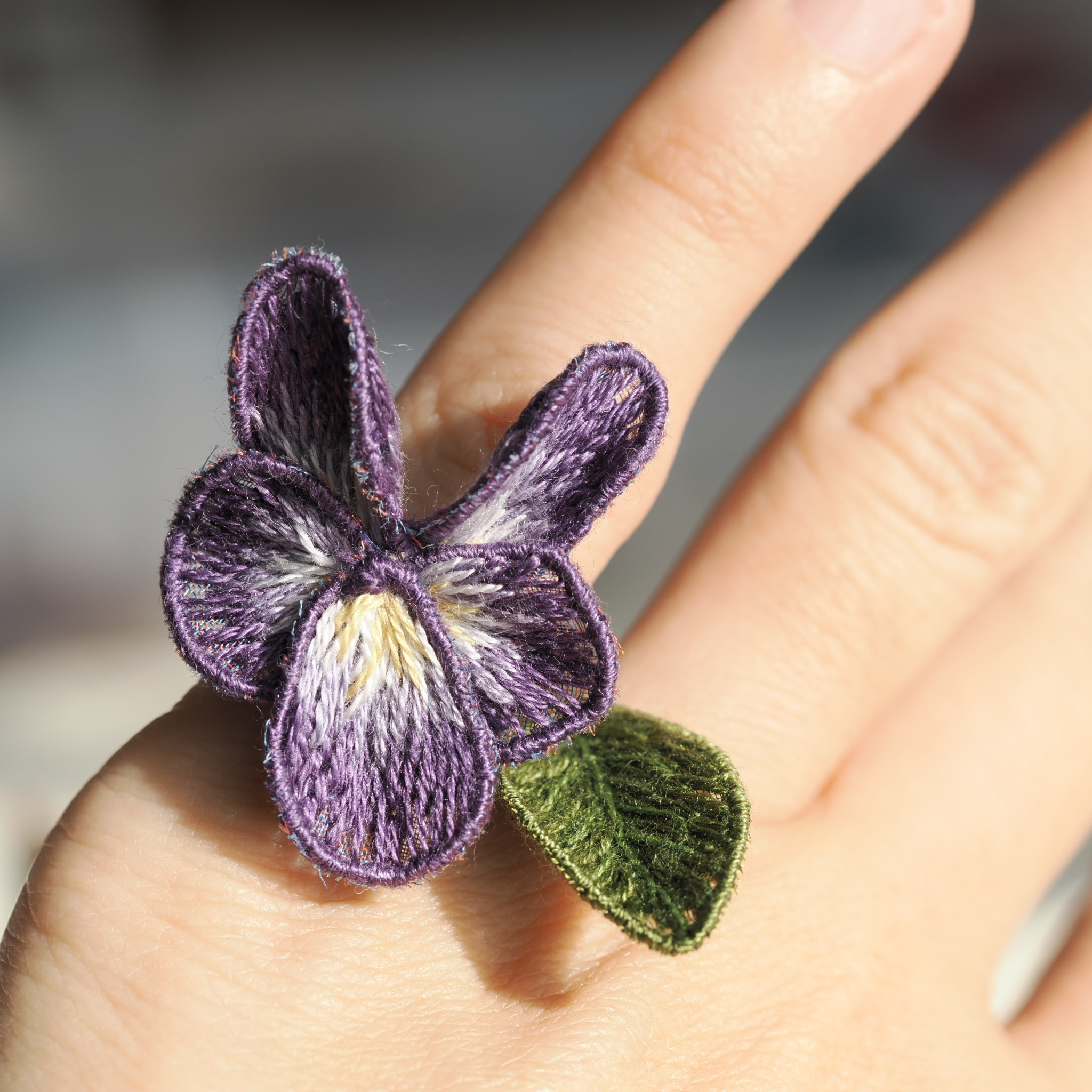 violeni bunny -purple- earcaff&ring 690