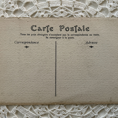 フランス Vintageポストカード Mrs Davenport ダベンポート夫人 版画