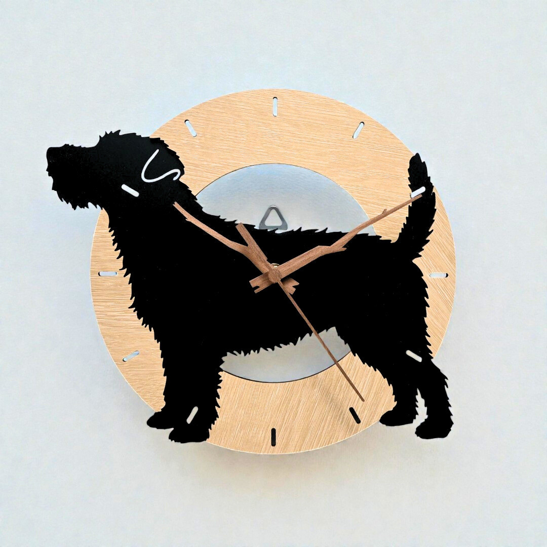 とびだしわんこクロック_ジャックラッセルテリア_壁掛け時計