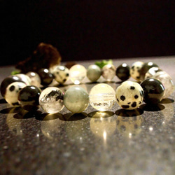 モノトーンの世界/富士山溶岩・ブラックオパール・ガーネット・イーグルアイ・グラファイトインクォーツ・水晶、他 8枚目の画像