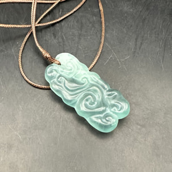 2025.5.16吉祥子象 糸魚川最上級ラベンダー翡翠 ネックレス