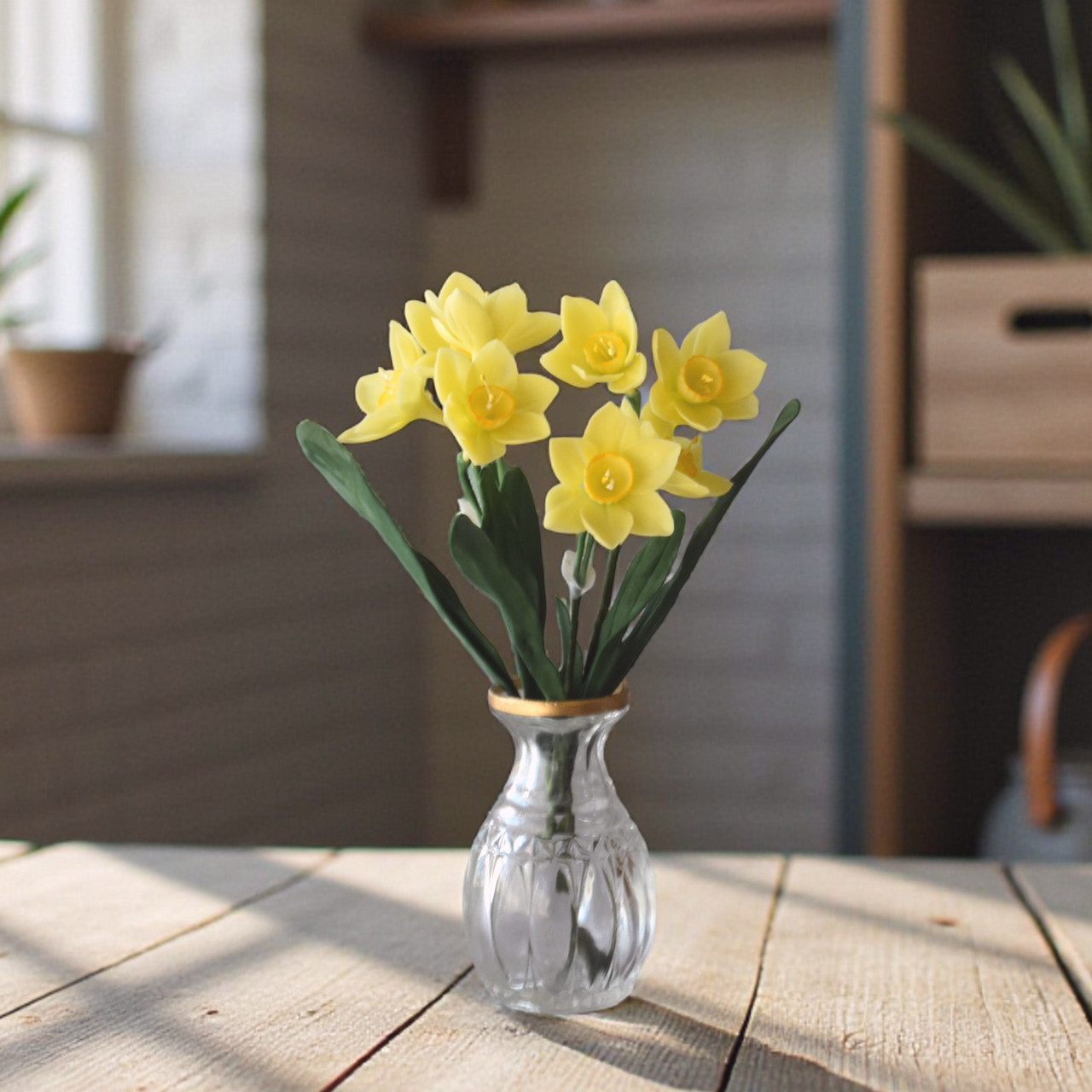 【粘土のお花】　水仙（スイセン）S1370