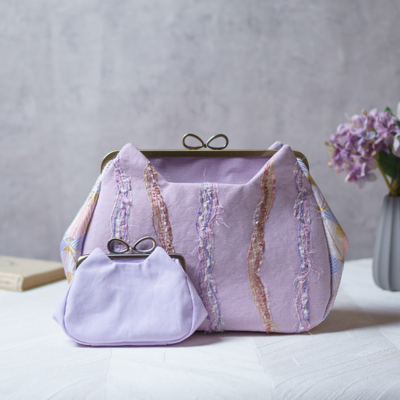 アズネコ・親子がま口財布・夜空 18枚目の画像