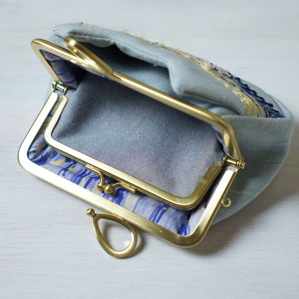 アズネコ・親子がま口財布・夜空 7枚目の画像