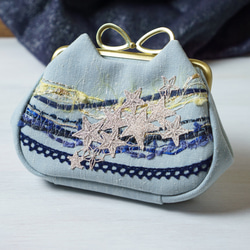 アズネコ・親子がま口財布・夜空 4枚目の画像