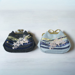 アズネコ・親子がま口財布・夜空 20枚目の画像