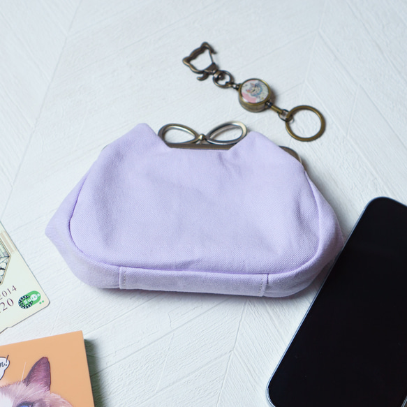 アズネコ・親子がま口財布・夜空 19枚目の画像