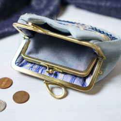 アズネコ・親子がま口財布・夜空 5枚目の画像