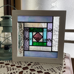 ステンドグラス　パネル　昭和レトロ　和モダン　　ガラス引き戸 ステンドグラス パネル 昭和レトロ ガラス引き戸+和モダン その他