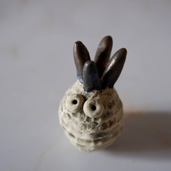 ミニ白樹土鬼香立て2　塊根植物　多肉植物　盆栽　植木鉢　作家鉢　ミニチュア　沖縄 2枚目の画像