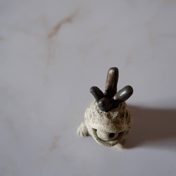 ミニ白樹土鬼香立て3　塊根植物　多肉植物　盆栽　植木鉢　作家鉢　ミニチュア　沖縄 4枚目の画像