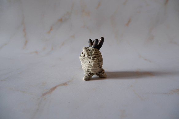 ミニ白樹土鬼香立て3　塊根植物　多肉植物　盆栽　植木鉢　作家鉢　ミニチュア　沖縄 3枚目の画像