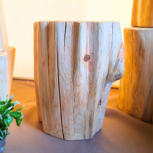 アロマウッド 根元末広がり スツール・テーブル・特大・無垢無塗装・オーガニック アロマウッド 根元末広がり スツール・テーブル・特大・無垢無塗装