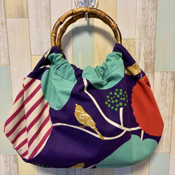 リンググラニーバッグ バンブー エチノ生地 pepe ブラック グラニー