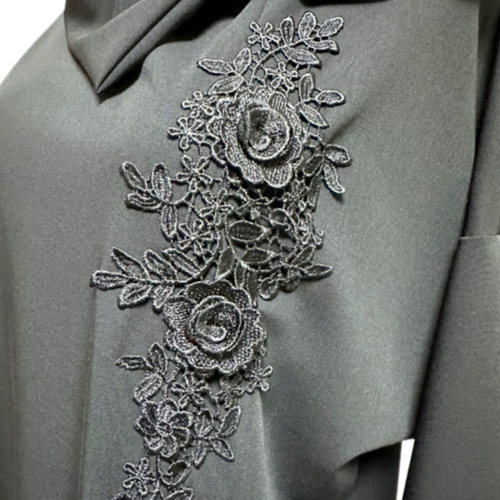 振袖　着物リメイク　ドレス　濃紺×大輪桜　和柄　ワンピース　ハンドメイド 振袖 着物リメイク ドレス 濃紺×大輪桜 和柄 ワンピース ハンドメイド