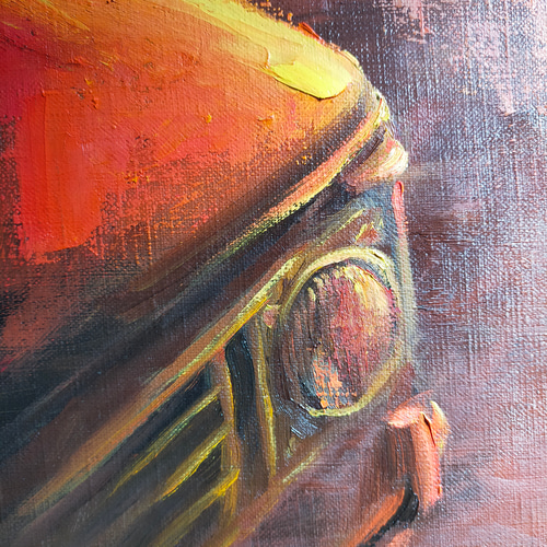 油絵F6号 夕光 絵画 黄土6号 通販 20306620｜Creema(クリーマ)