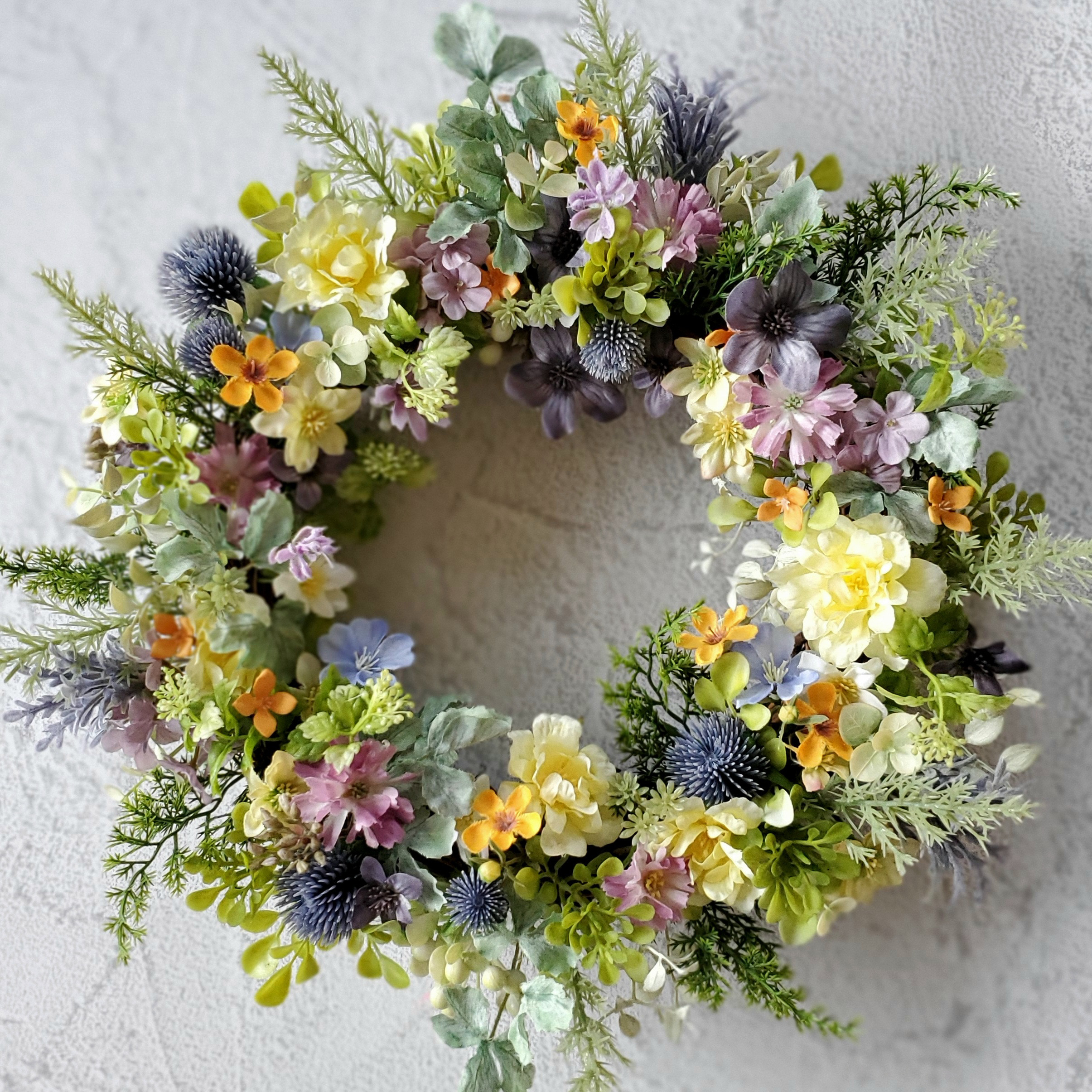 花畑のリース*約36cm*『Creema限定』