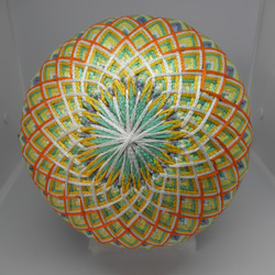 手まりN1 ダリア 直径9.5cm[ てまり 手毬 手鞠 ] その他インテリア雑貨