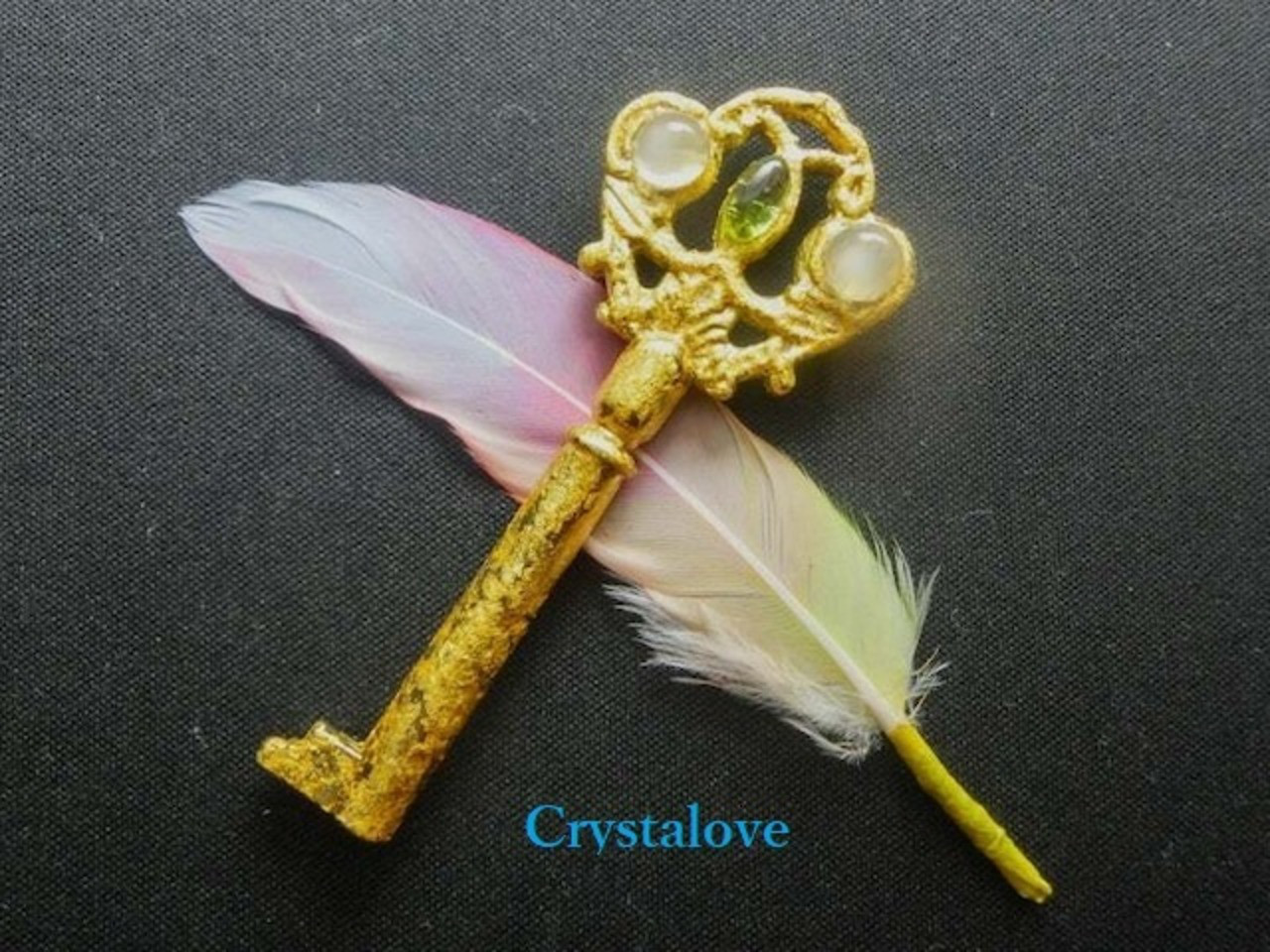【Amulet】Crystal GOLD KEY