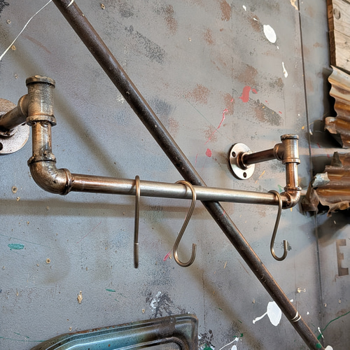 インダストリアルインテリア 壁掛け用 パイプハンガー ウォール