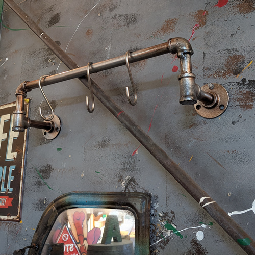 インダストリアルインテリア 壁掛け用 パイプハンガー ウォール