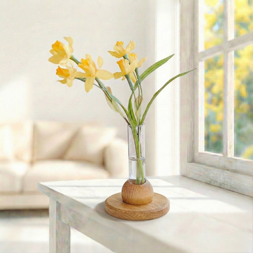 季節の花】春を告げる水仙の一輪挿し Spring マジカルウォーター