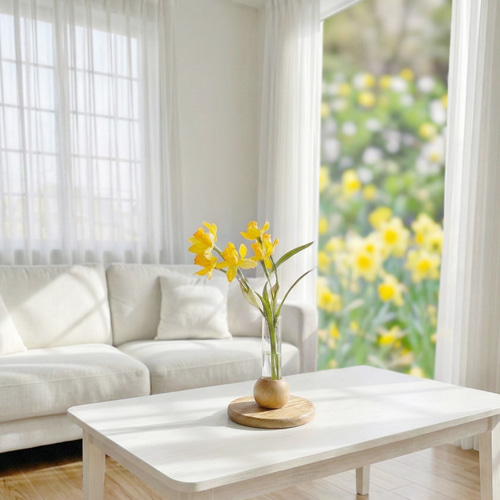 季節の花】春を告げる水仙の一輪挿し Spring マジカルウォーター