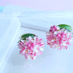 スイートピーのピアス（イヤリング）＊ピンク＊ ピアス（スタッド・一