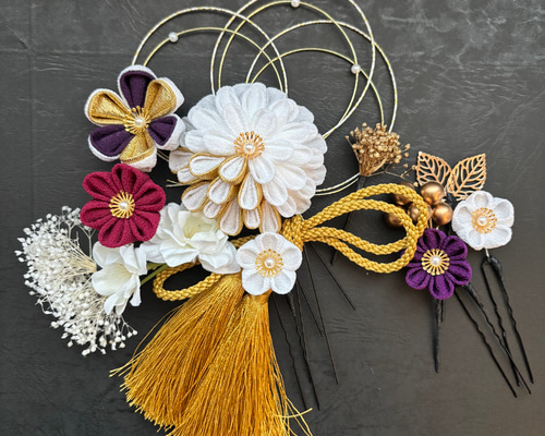 つまみ細工髪飾り オーダー品 かんざし Hanaya和（のどか） 通販