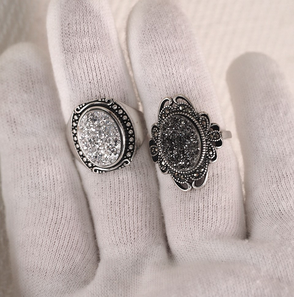 選択　ドゥルージー14　S925製　アンティークリング