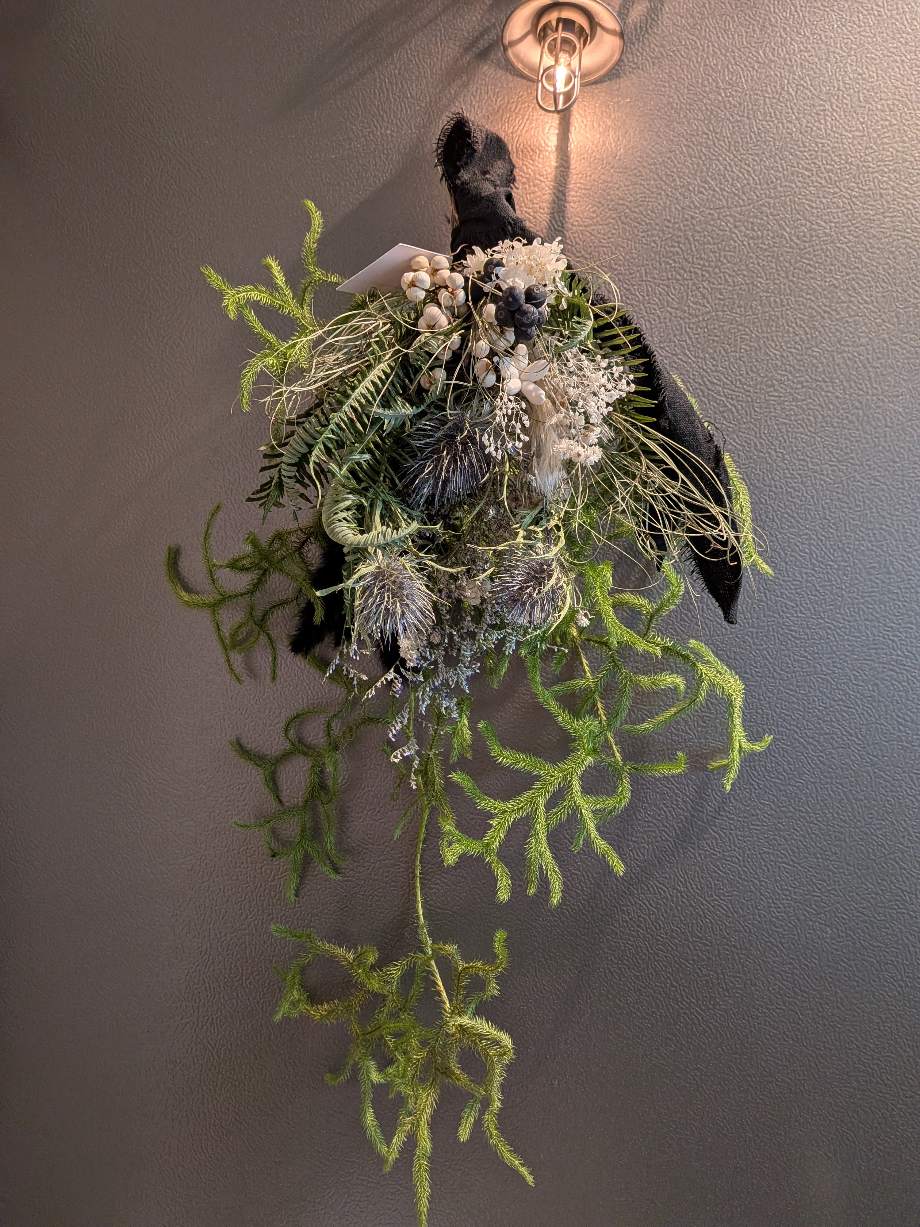 ドライフラワースワッグ ／ 和・モダン ／ 白銀 ──sold out── 53,333円