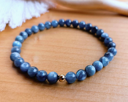 送料無料】カイヤナイト ブレスレット 5.5ミリ ブレスレット Gemstone