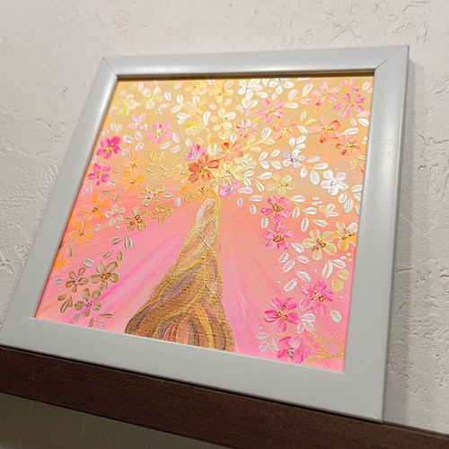 風水吉祥絵画＊幸せの木 金のなる木 豊かさ 仕事 くじ 成長 インテリア