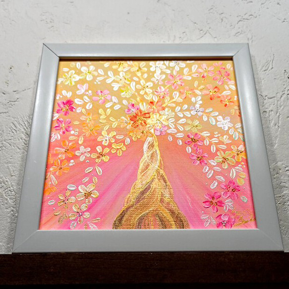 風水吉祥絵画＊幸せの木 金のなる木 豊かさ 仕事 くじ 成長 インテリア