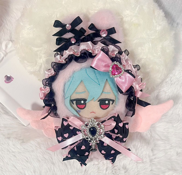 推し活 ふわふわぬい服 ぬい用 10cm用 ピンク ① その他雑貨 ヤヤ