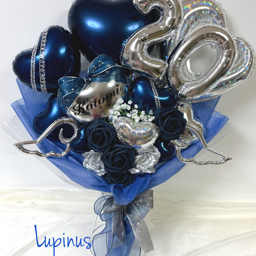 推し活】バルーンブーケ 2文字 卒業式 成人式 アートフラワー バルーン