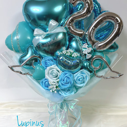 【推し活】バルーンブーケ 2文字 卒業式 成人式 2枚目の画像