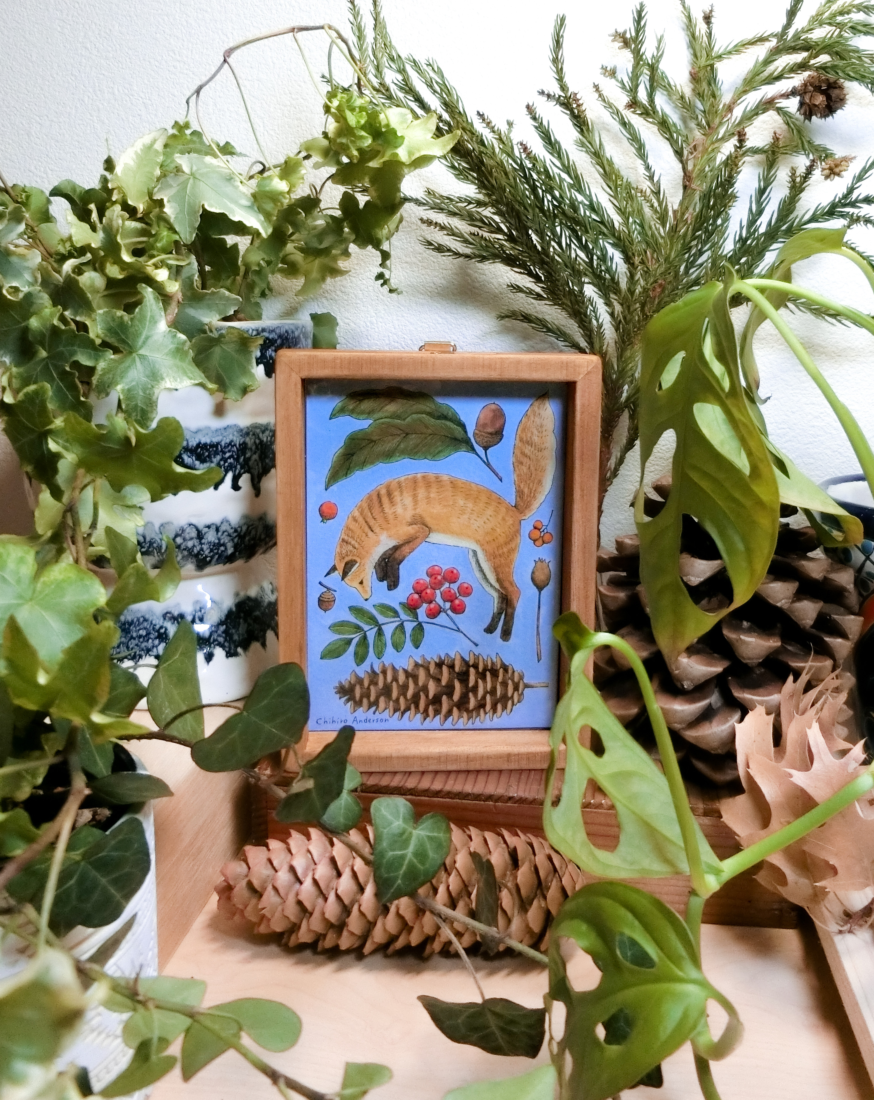 華麗なジャンプと松ぼっくり【原画】