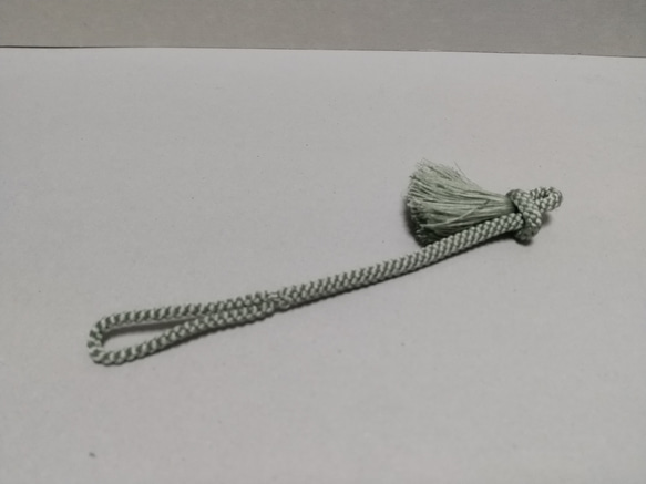 懐中時計の紐 青磁色2　9.5cm No.32/100 4枚目の画像