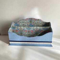 レターラック、ウィリアムモリス、マガジンラック、リモコン、カルトナージュ 3枚目の画像