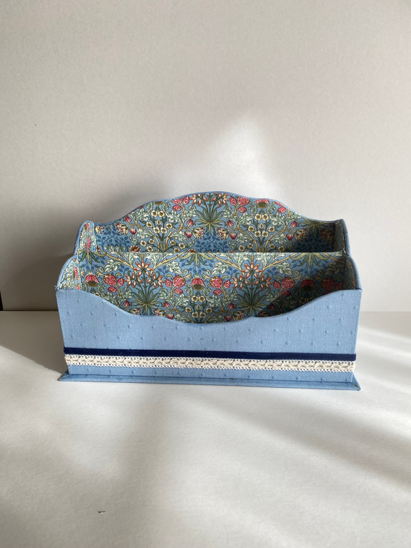 レターラック、ウィリアムモリス、マガジンラック、リモコン、カルトナージュ 3枚目の画像