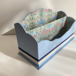 レターラック、ウィリアムモリス、マガジンラック、リモコン、カルトナージュ 1枚目の画像