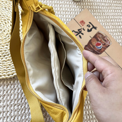 レディース ファッショナブル ナイロンバッグ 学生用 授業用 斜めがけ 大容量 ショルダーバッグ  旅行用 餃子バッグ 19枚目の画像