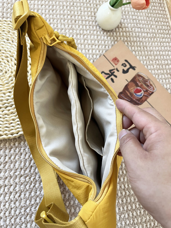 レディース ファッショナブル ナイロンバッグ 学生用 授業用 斜めがけ 大容量 ショルダーバッグ  旅行用 餃子バッグ 19枚目の画像