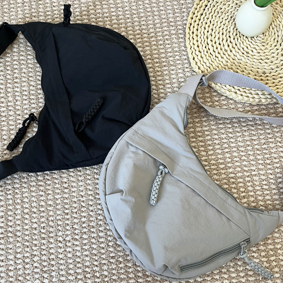 レディース ファッショナブル ナイロンバッグ 学生用 授業用 斜めがけ 大容量 ショルダーバッグ  旅行用 餃子バッグ 16枚目の画像